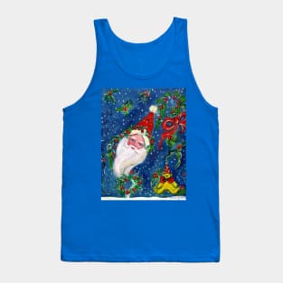 CHRISTMAS NIGHT ,SANTA CLAUS PORTRAIT WITH TOYS Tank Top